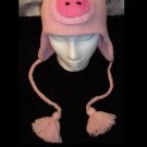 PIG HAT Pink KNIT ski cap PIGGY Piglet Lined Halloween COSTUME one size fits most Apparel Lover