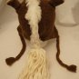 deLux HORSE HAT knit Adult COSTUME Brown ski Cap animal Colts WE SHIP TODAY Fleece Lined