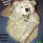 POLAR BEAR RUG PLUSH white BIG 52" LARGE photography prop KING bearskin faux suede bottom