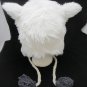 WHITE GORILLA ape monkey Hat knit cap unisex yeti style costume Lined sasquatch yeti animal delux