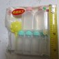Soy Sauce Pastel BOTTLES mini plastic vials with a Flower filler for EASILY adding sauce