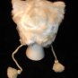 ABOMINABLE SNOWMAN abdominal Costume Adult toque animal  KNIT & FURRY HAT White Sasquatch YETI