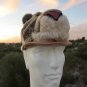 *LAST ONE* COUGAR HAT ski cap plush costume WILDCAT mountain lion ADULT puma mascot