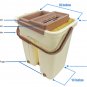 Self Cleaning Drying Wringing Mop Bucket System Flat Floor + 2 Microfiber Pads