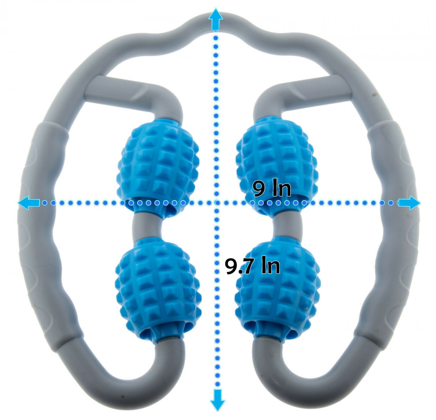 Quad Foam Roller Massager U Shaped 360° Deep Massage Ball Tool Muscle