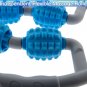 Quad Foam Roller Massager U Shaped 360° Deep Massage Ball Tool Muscle Fatique