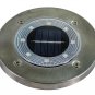4 Solar Powered Disc Path Lawn 8 LED COLOR Changing LightsWaterproof Spikes Disk