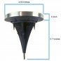 4 Solar Powered 8 LED Disc Path Lawn Lights W/ Diffusure Lens Waterproof Disk