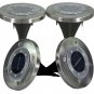 4 Solar Powered 8 LED Disc Path Lawn Lights W/ Diffusure Lens Waterproof Disk