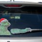 Rear Vehicle Car Window Moving Wiper Blade Tag Decal Sticker - Santa Zilla