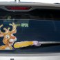 Rear Vehicle Car Window Moving Animated Wiper Blade Tag Decal - Windshield Decal