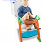 Potty Trainer Toilet Chair Seat Kids Toddler Non Slip Step Stool Ladder w Handle