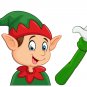 Rear Vehicle Car Window Moving Wiper Blade Tag Decal Sticker - Christmas Elf