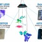 Butterfly Solar Wind Chime LED RGB Color Changing Hanging Lights Garden Lights
