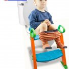 Potty Trainer Toilet Chair Seat Kids Toddler Non Slip Step Stool Ladder Handle