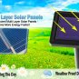 NEW 4 Solar Powered Dog Paw Print LED Garden Walkway Lights Decorative Animal