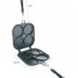 Perfect Double Sided Pancake Maker Pan 4 Round Molds Eggs Crepe Pancake Flip Pan
