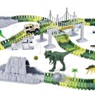 Dinosaur Magic Twisting Race Car Track Flexible Bending Dino Slot Car Ultimate