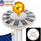 NEW Solar Power Flagpole 144 LED Light Ultra Bright Solar LEDs Flag Pole Light