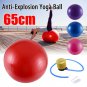 65 CM GYM YOGA BALL EXERCISE  + PUMP (BLUE)