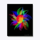 Canvas Print Sunflower Beauty, "The Water Nymph" - Scientific Cat Art Collection 8x10