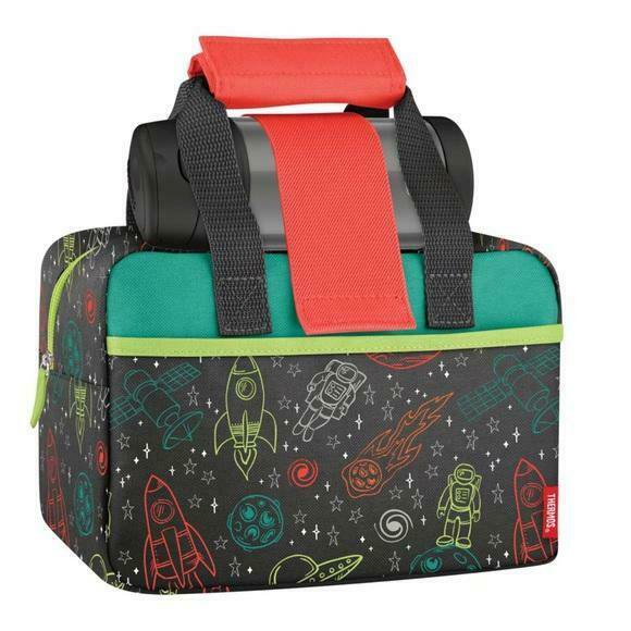 Thermos Outer Space Insulated Lunch Bag Kit with Thermos Funtainer 12