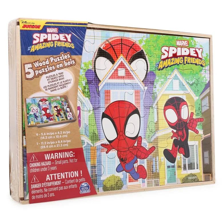 Disney Junior Marvel Spidey and His Amazing Friends, Spider-Man 5 Wood ...