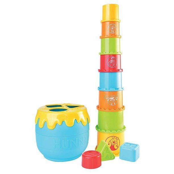 winnie the pooh hunny pot stacking cups and shape sorter