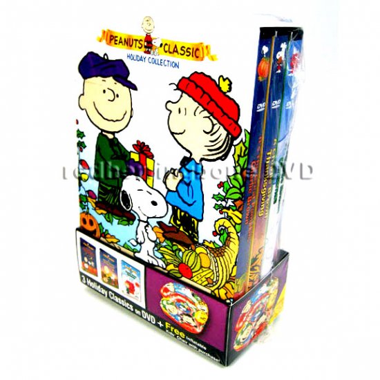 Peanuts Classic Holiday Collection DVD Gift Set with Inflatable Chair