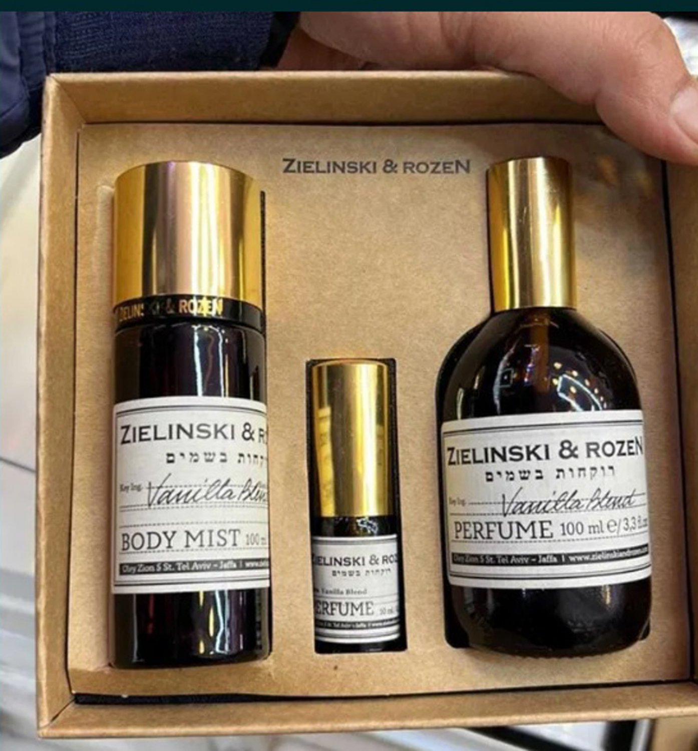 Zielinski & Rozen Vanilla Blend Gitf Set 3in1 Unisex