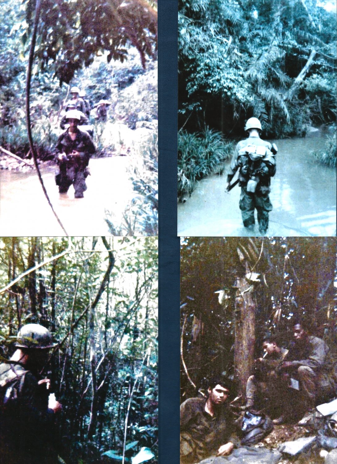 Vietnam = Jungle Patrol - USMC - 1967 = 8" by 10" Framed Color Photo