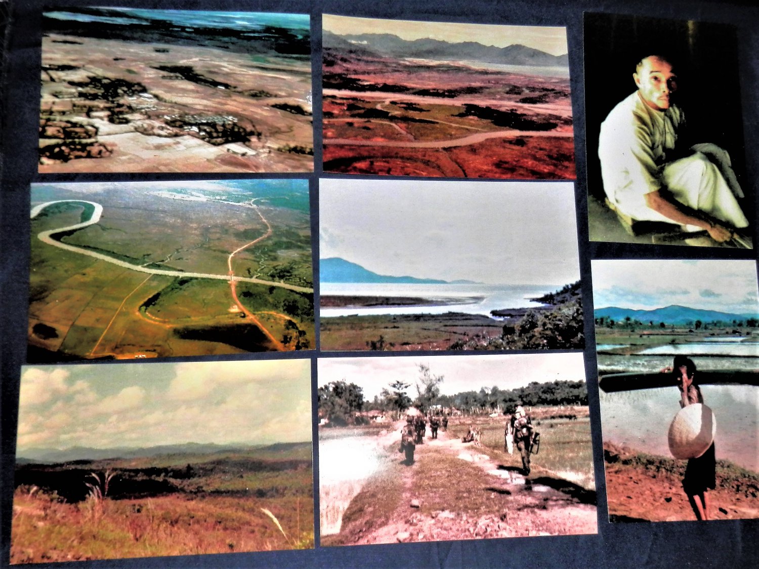 Vietnam -TROOPs -1967 = Album + 36 (4" / 6") Color Photos + (2) 8"/10" cover photos