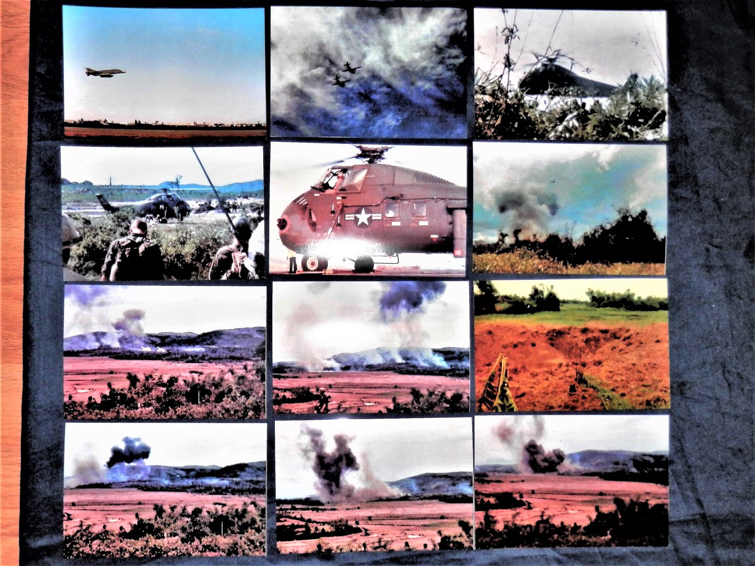 Vietnam WAR = TROOPs + Air Power = 108 (4" by 6") Color PHOTOS + 2 (8"by10") photos