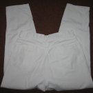 CHIC Classic Relaxed Fit Pants Misses Size 14 Average White Straight Leg