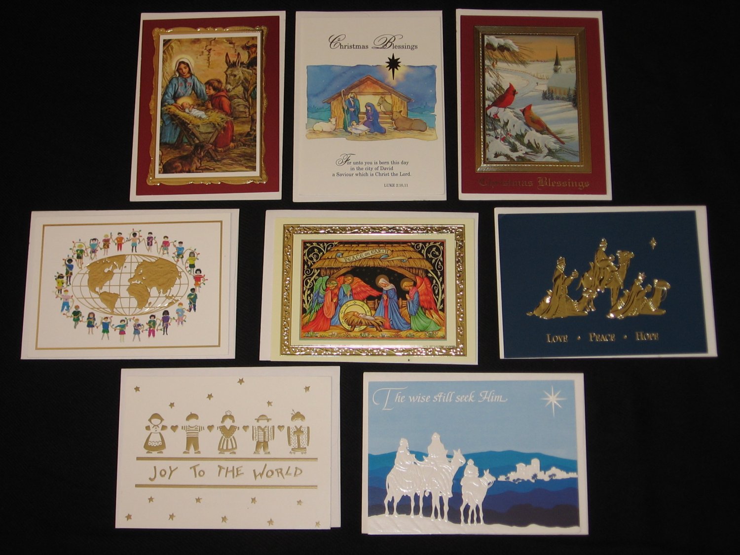 Salesian Missions CHRISTMAS CARDS Set of 8 with Envelopes