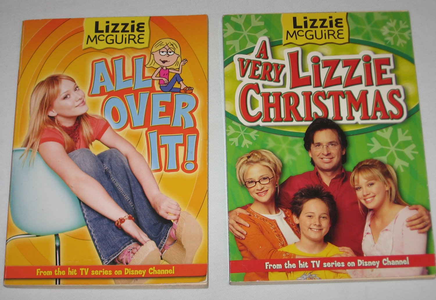 lot of 2 lizzie mcguire books a very lizzie christmas and all over it disney channel series - Disney Channel Christmas lot of 2 lizzie mcguire books a very lizzie christmas and all over it disney channel series - Disney Channel Christmas