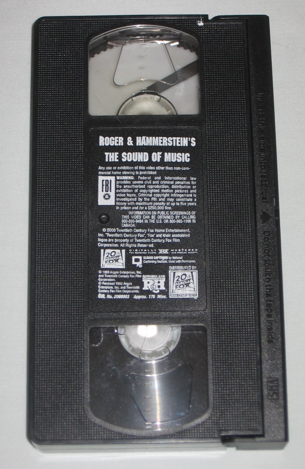 Rodgers And Hammerstein The Sound Of Music Thx Digital Vhs Musical Julie