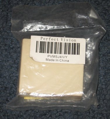Perfect Vision Surface Mount Phone Jack Ivory PVMSJ4IVY NEW