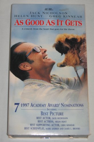 As Good As It Gets VHS Comedy Jack Nicholson, Helen Hunt, Greg Kinnear,  Cuba Gooding Jr