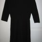 OLD NAVY BlackJack Fit Flare Dress Knit Stretch Black 3/4 Sleeves Womens Size S P Small Petite