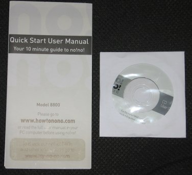 NO NO Hair Remover CD User Guide and Quick Start Manual