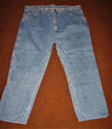 Mens Wrangler Authentic Blue Jeans Pants Size 42