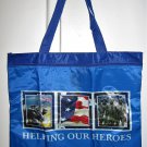 Veterans of Foreign Wars Helping Our Heroes Reusable Vinyl Tote Bag NEW