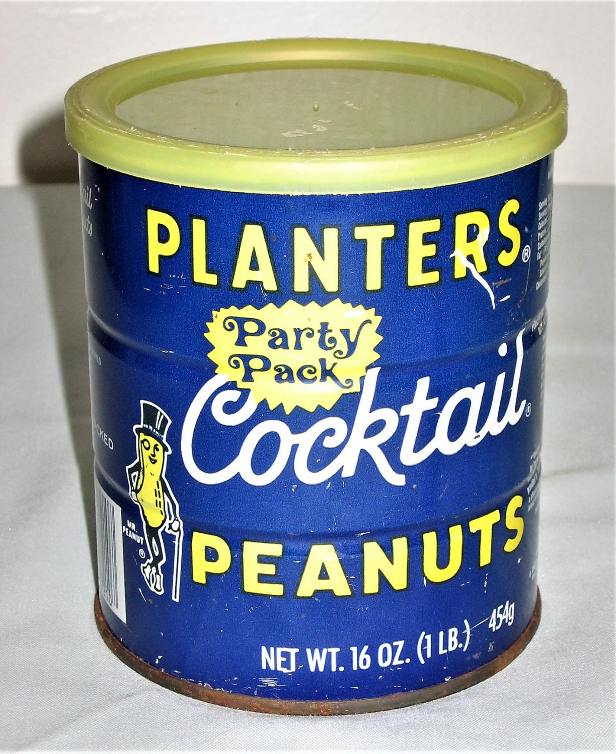 Vintage Planters Cocktail Peanuts Tin Can Party Pack 16oz (1 lb) Empty Mr Peanut