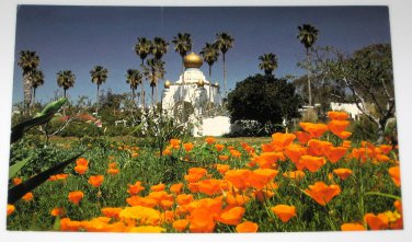 Self-Realization Fellowship Encinitas Ashram Center Golden Lotus Tower 1995 Postcard Unposted