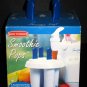 Smoothie Pops Maker Back To Basics 4 stick Popsicle Freezer Molds Model SMP4 NEW