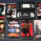 Lot of 9 VHS Movies Zorro Siege Fugitive Spider-man Ninja Kansas City Mission Impossible Suspense