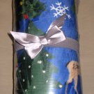 Christmas Holiday Fleece Throw Blanket Reindeer Xmas Tree Lights Camper Snow Deer NEW