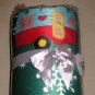 Christmas Holiday Fleece Throw Blanket Xmas Tree Lights Camper Snowflakes NEW