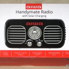 NEW AIWA Handy Mate Radio with Solar Charging, Fan, Flashlight SOS Sirens AI6022-BLK